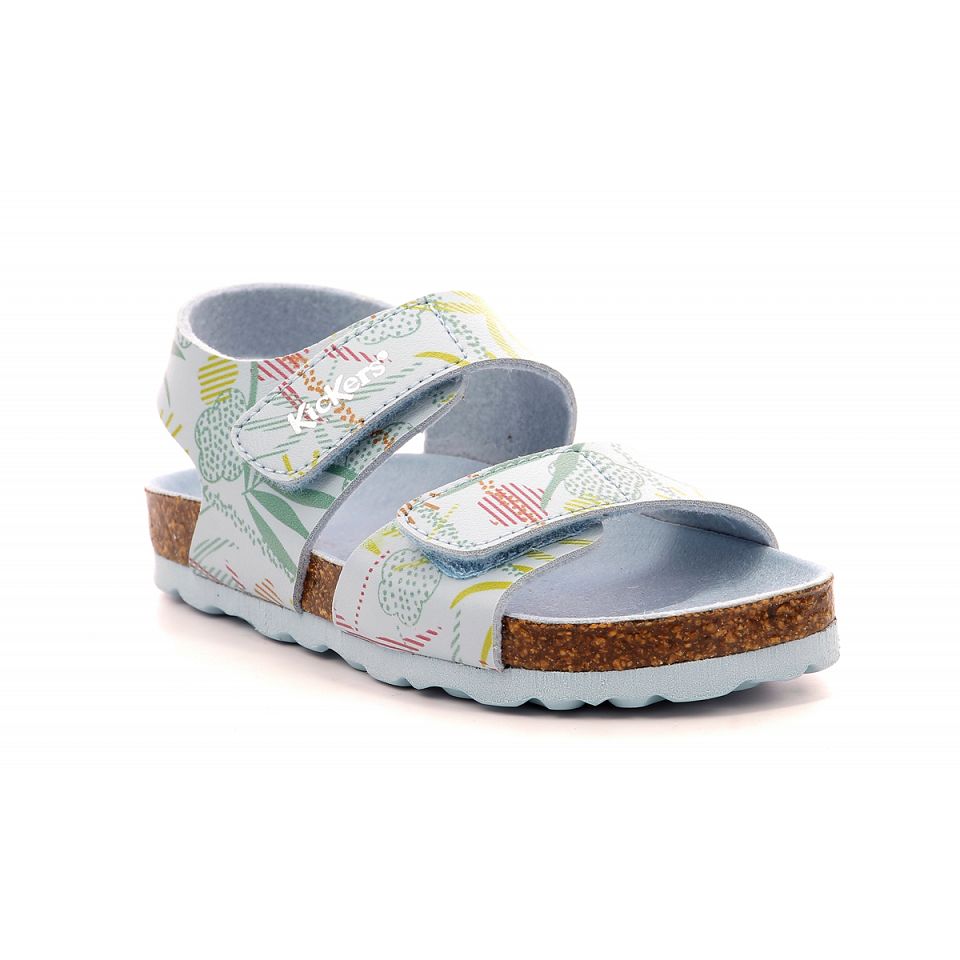 Kickers Summerkro Sandaler Tjej Blå Ljus | 36874-NKQO