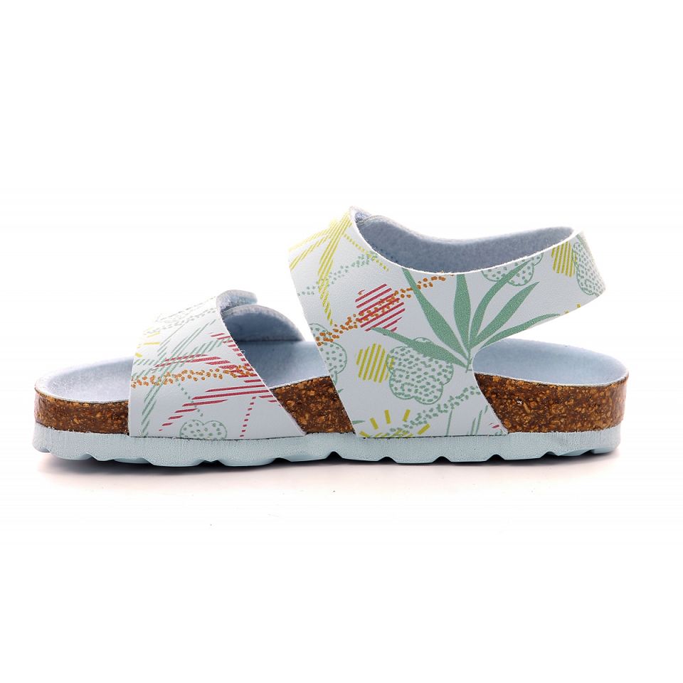 Kickers Summerkro Sandaler Tjej Blå Ljus | 84601-OWEG