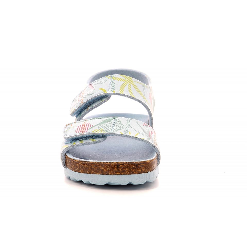 Kickers Summerkro Sandaler Tjej Blå Ljus | 84601-OWEG