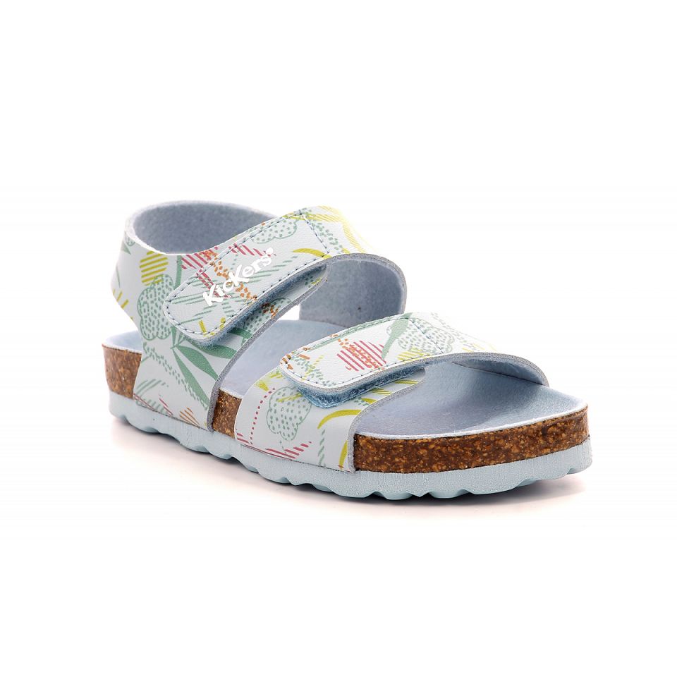 Kickers Summerkro Sandaler Tjej Blå Ljus | 84601-OWEG