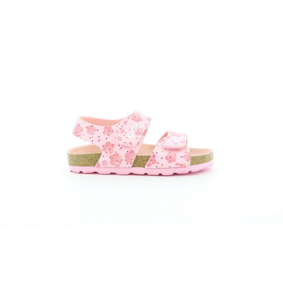 Kickers Summerkro Sandaler Tjej Rosa Blommiga | 75493-YAWB
