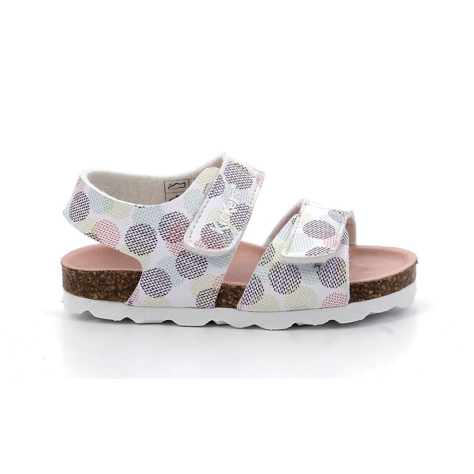 Kickers Summerkro Sandaler Tjej Vita | 65201-PGAU