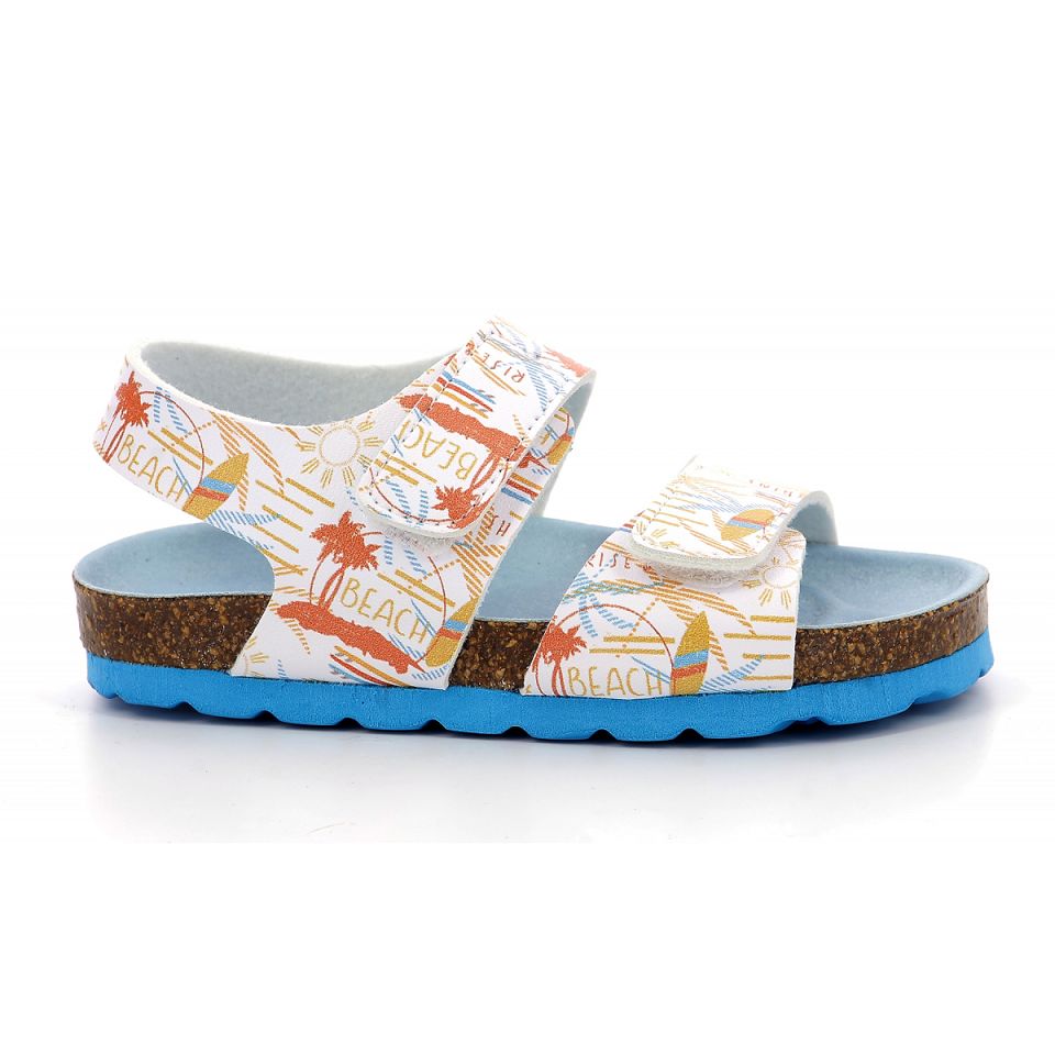 Kickers Summerkro Sandaler Tjej Vita | 67139-SDLF