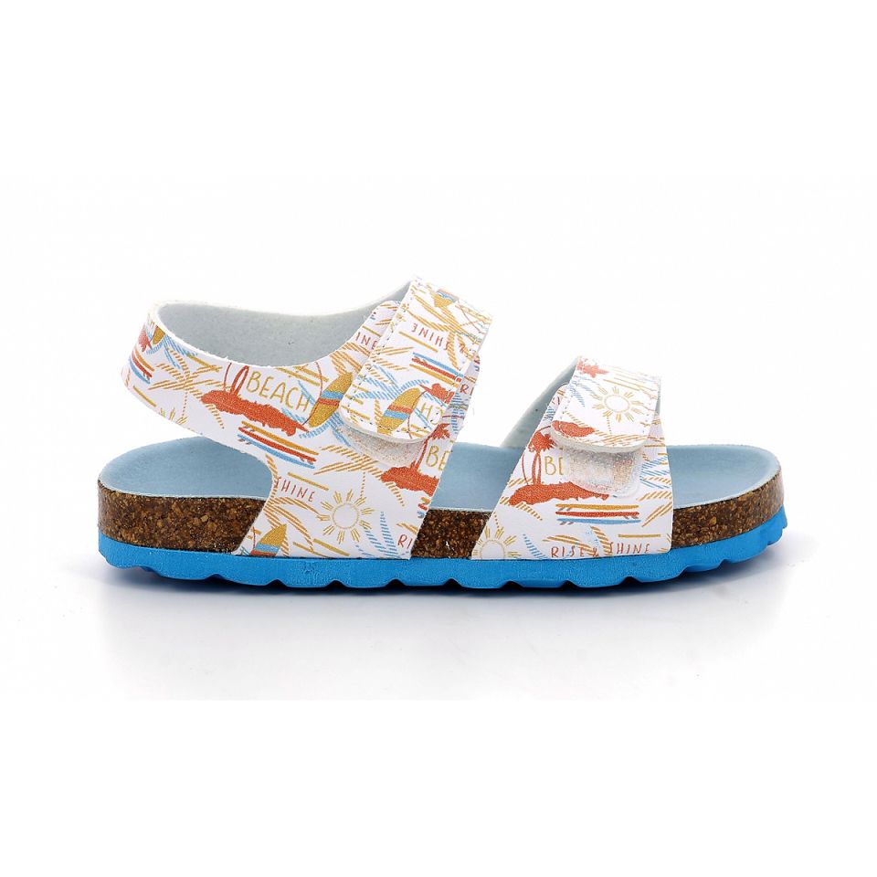 Kickers Summerkro Sandaler Tjej Vita | 73085-VUJD