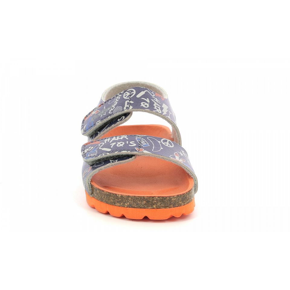 Kickers Summerkro street Sandaler Pojke Marinblå | 59276-UXHA