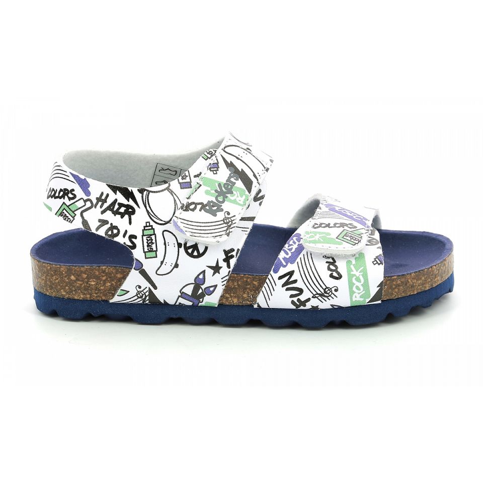Kickers Summerkro street Sandaler Tjej Vita | 95023-QKGV