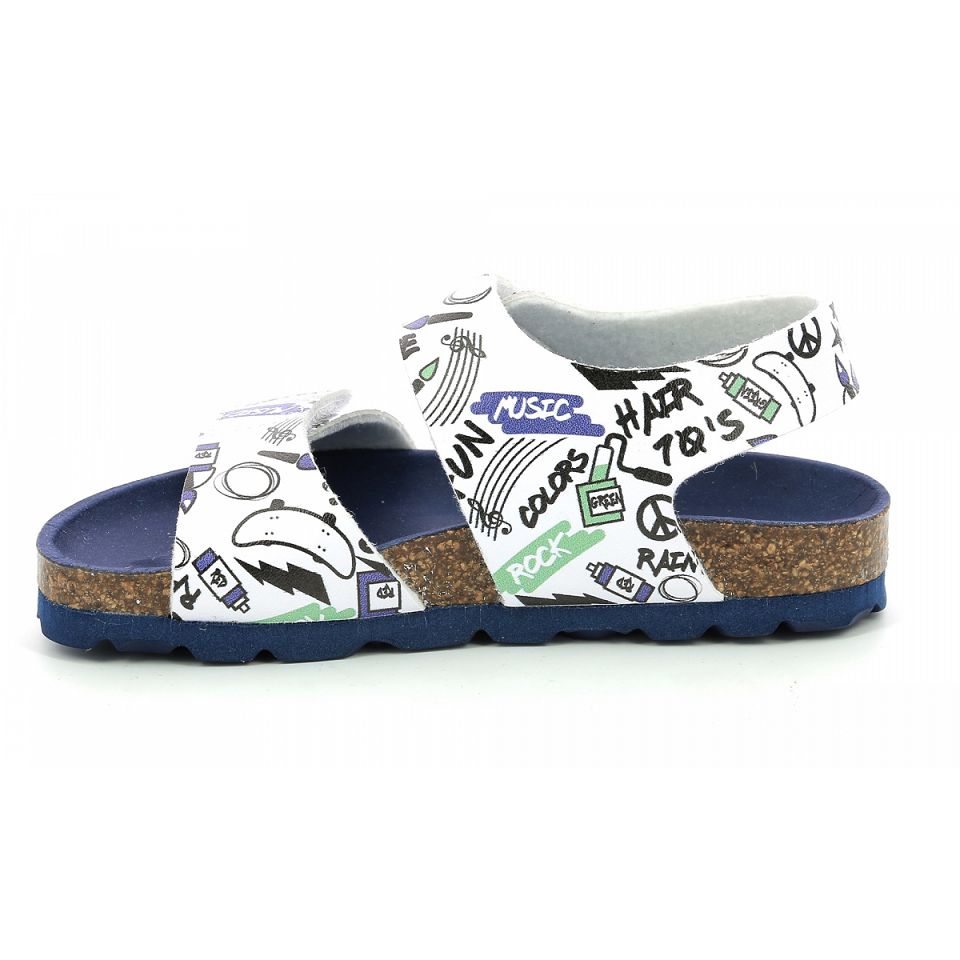 Kickers Summerkro street Sandaler Tjej Vita | 95023-QKGV
