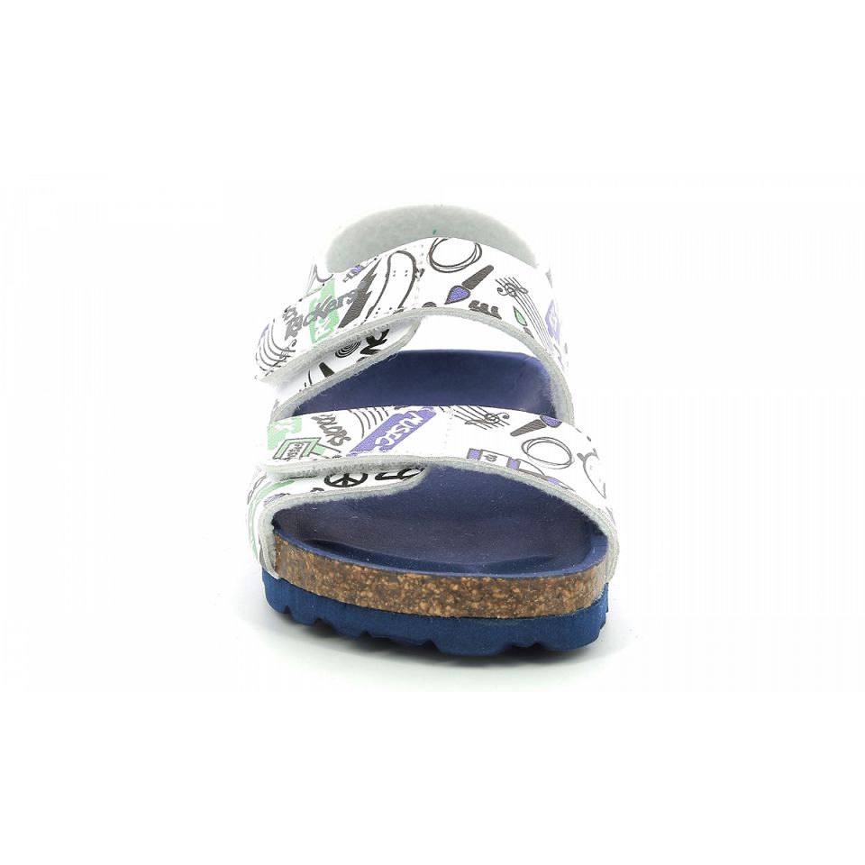 Kickers Summerkro street Sandaler Tjej Vita | 95023-QKGV