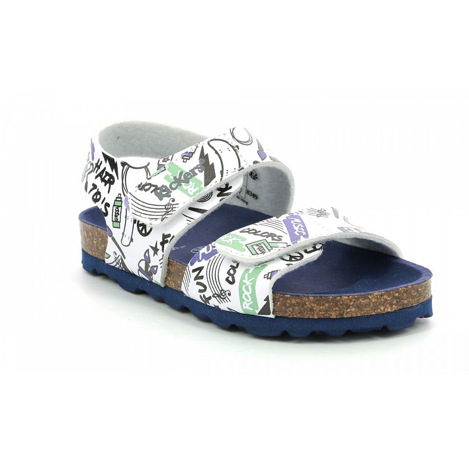 Kickers Summerkro street Sandaler Tjej Vita | 95023-QKGV