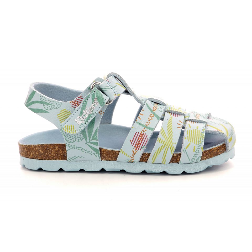 Kickers Summertan Sandaler Pojke Blå Ljus | 02134-SBEM