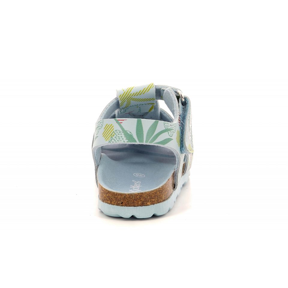 Kickers Summertan Sandaler Pojke Blå Ljus | 02134-SBEM