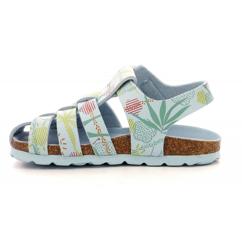 Kickers Summertan Sandaler Pojke Blå Ljus | 02134-SBEM