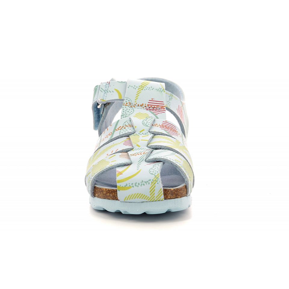 Kickers Summertan Sandaler Pojke Blå Ljus | 02134-SBEM