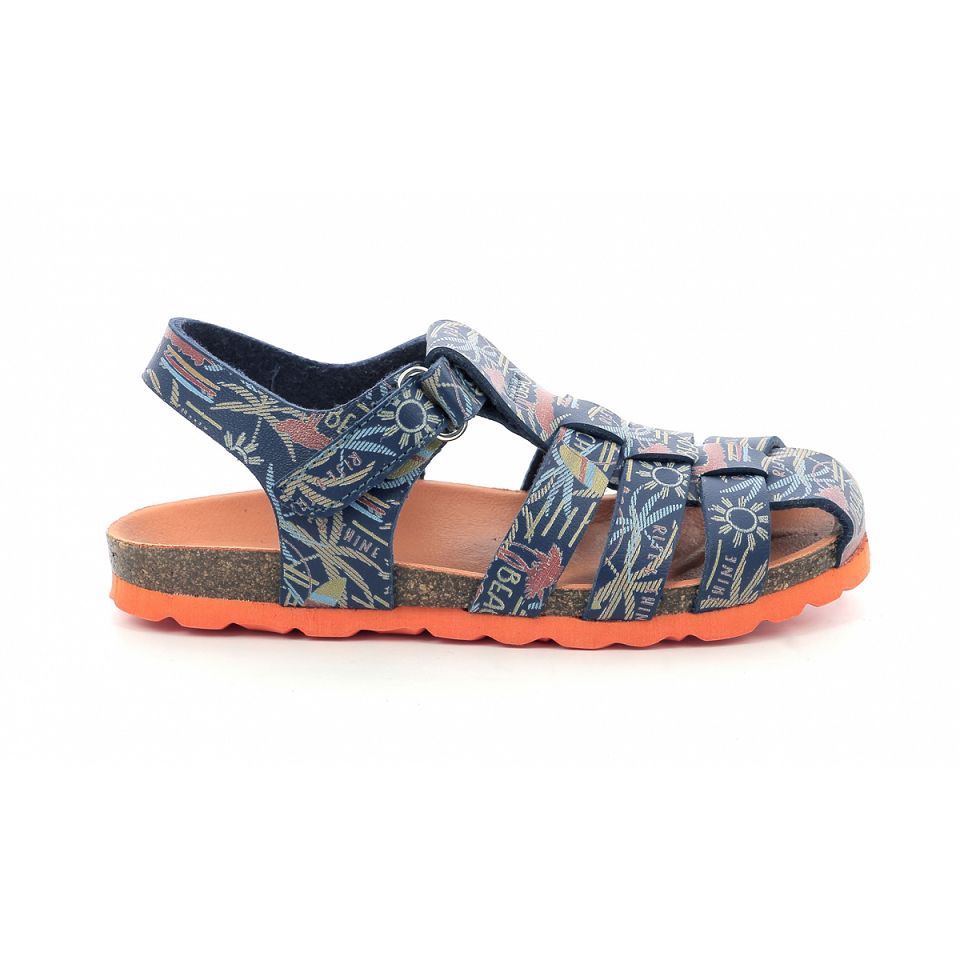 Kickers Summertan Sandaler Pojke Marinblå | 34289-ODGS