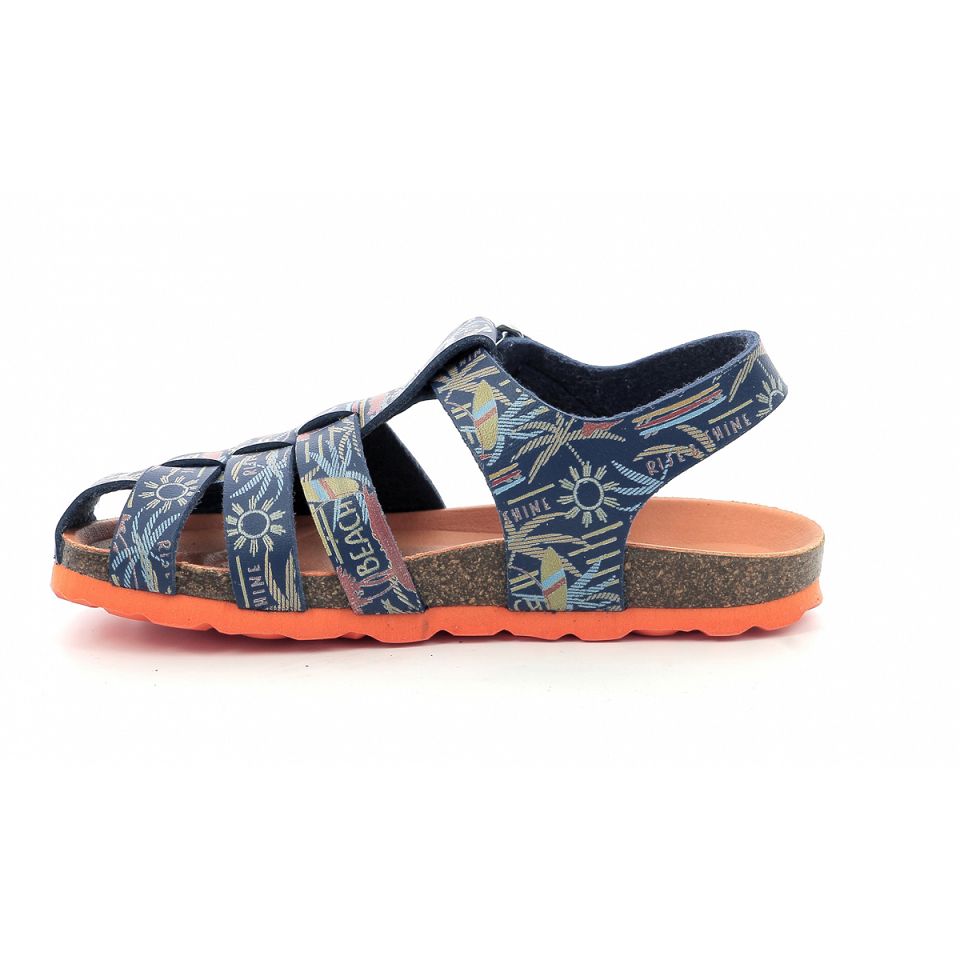 Kickers Summertan Sandaler Pojke Marinblå | 34289-ODGS