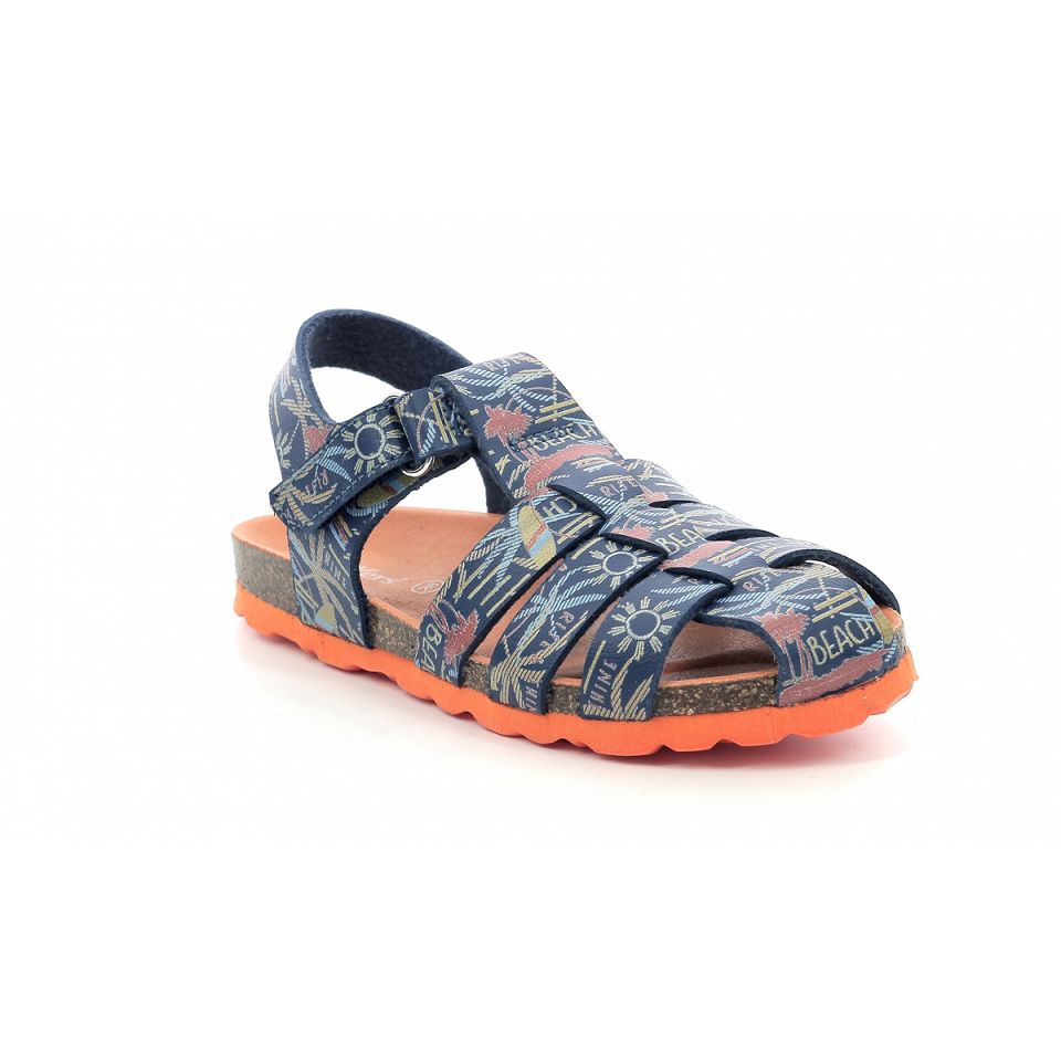 Kickers Summertan Sandaler Pojke Marinblå | 34289-ODGS
