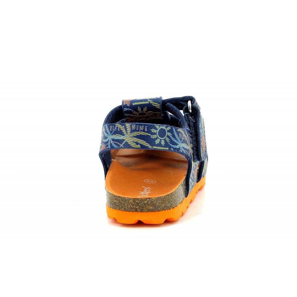Kickers Summertan Sandaler Pojke Marinblå | 48125-KHBJ