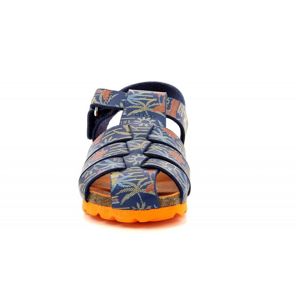 Kickers Summertan Sandaler Pojke Marinblå | 48125-KHBJ