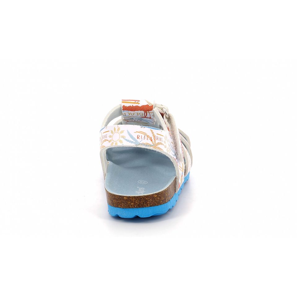 Kickers Summertan Sandaler Pojke Vita | 46983-MBTK