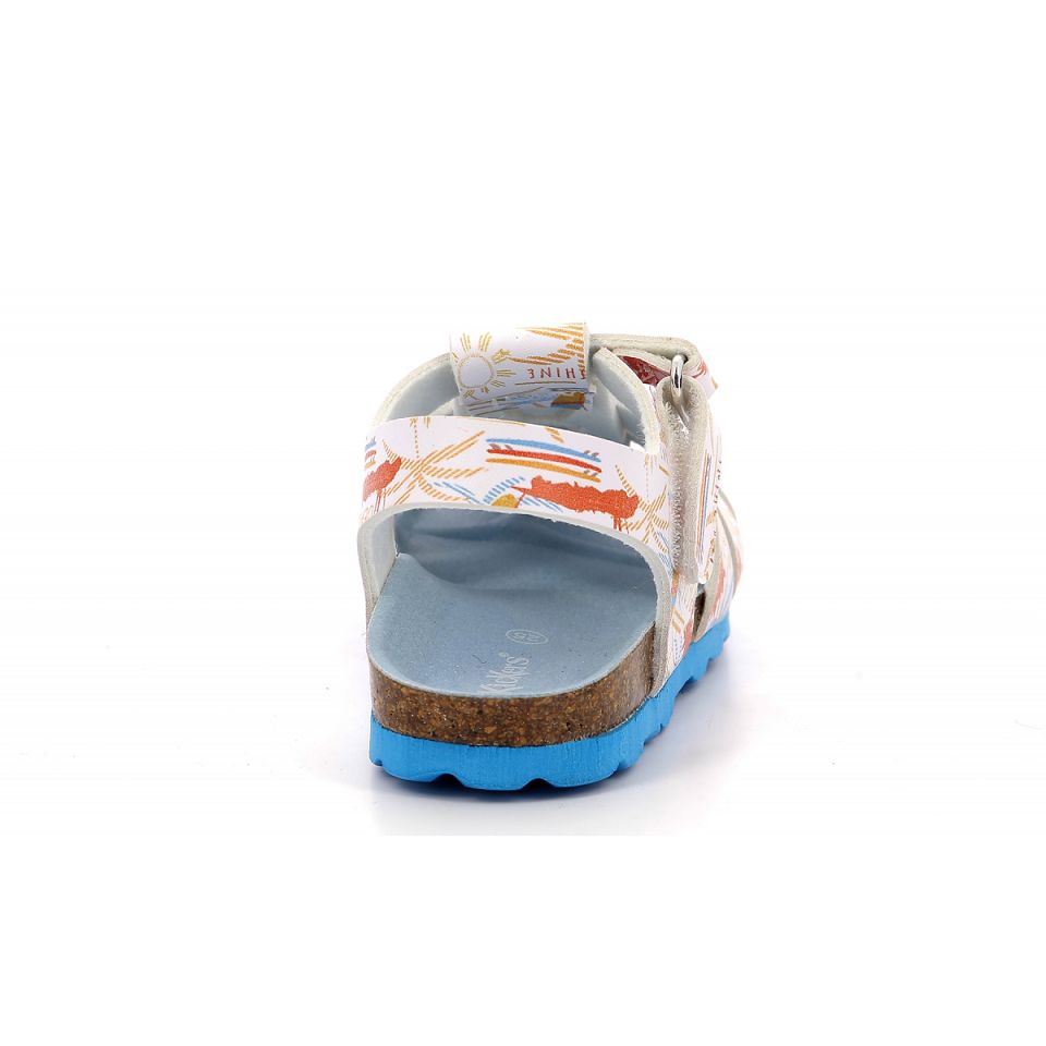 Kickers Summertan Sandaler Pojke Vita | 51827-QYZH