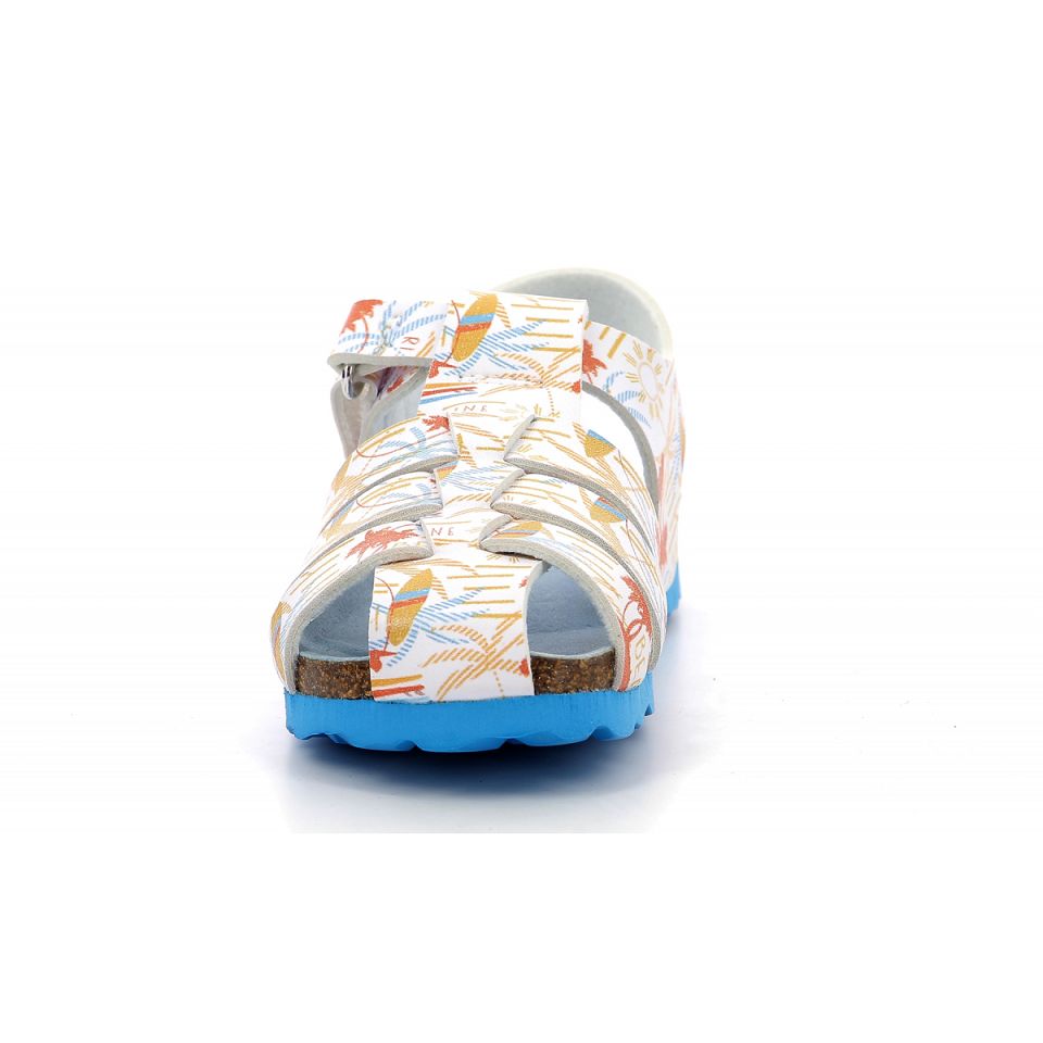 Kickers Summertan Sandaler Pojke Vita | 51827-QYZH