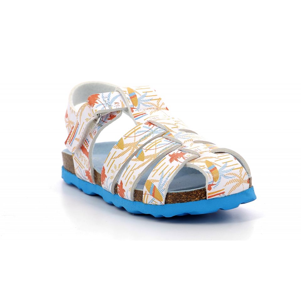 Kickers Summertan Sandaler Pojke Vita | 51827-QYZH