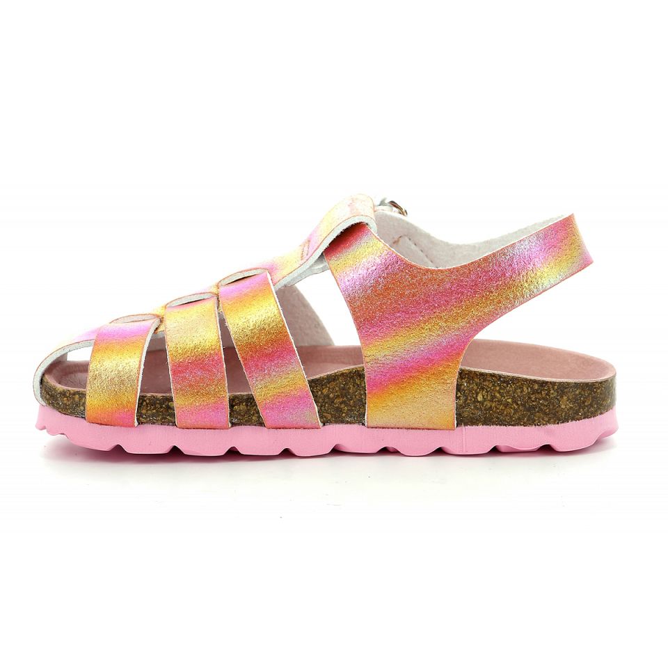 Kickers Summertan Sandaler Tjej Rosa | 96857-MRZC
