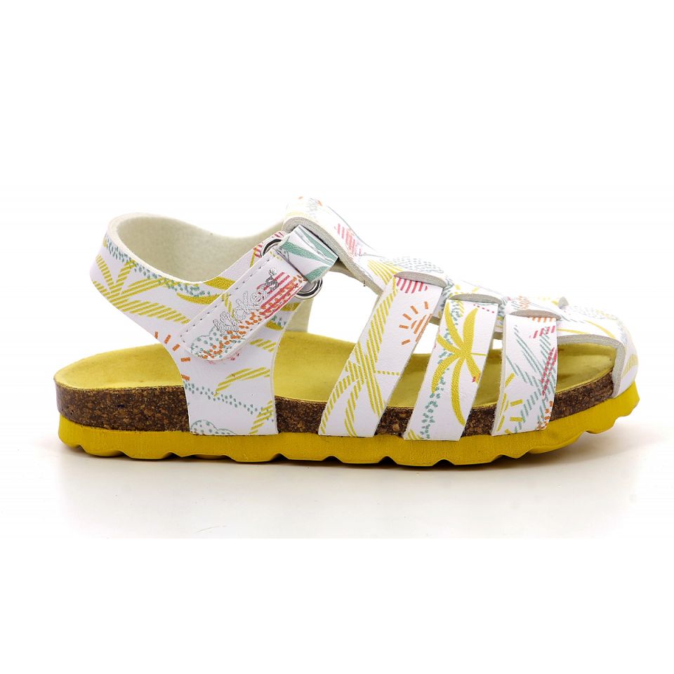 Kickers Summertan Sandaler Tjej Vita | 68407-WIYT