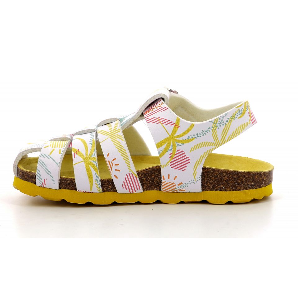 Kickers Summertan Sandaler Tjej Vita | 68407-WIYT