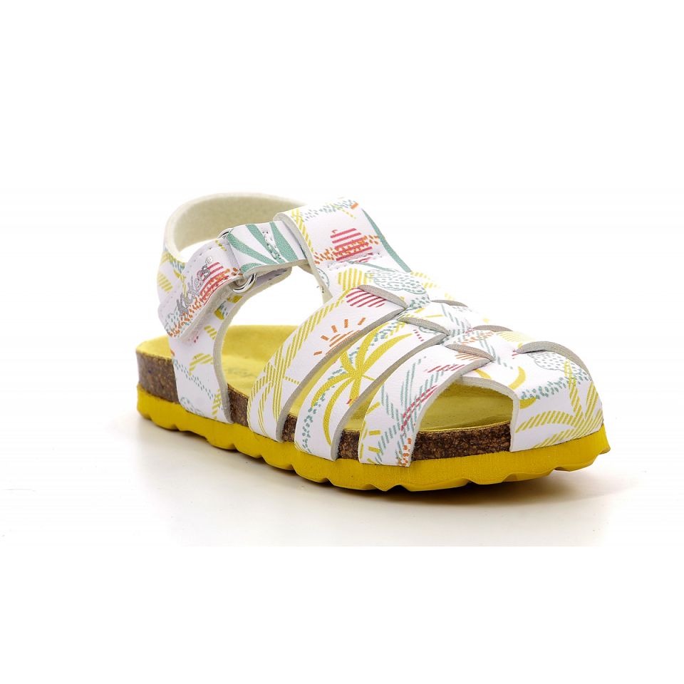 Kickers Summertan Sandaler Tjej Vita | 68407-WIYT