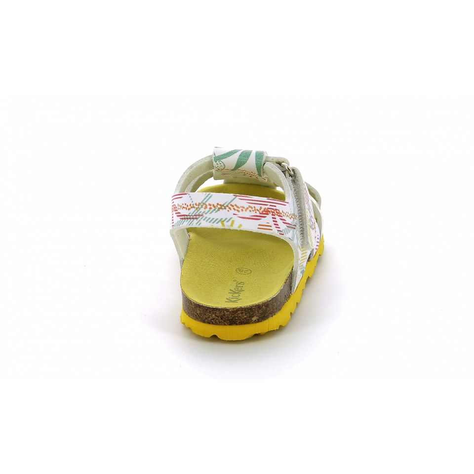 Kickers Summertan Sandaler Tjej Vita | 73958-IGAF