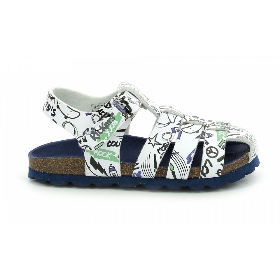Kickers Summertan street Sandaler Pojke Vita | 72014-LFCT