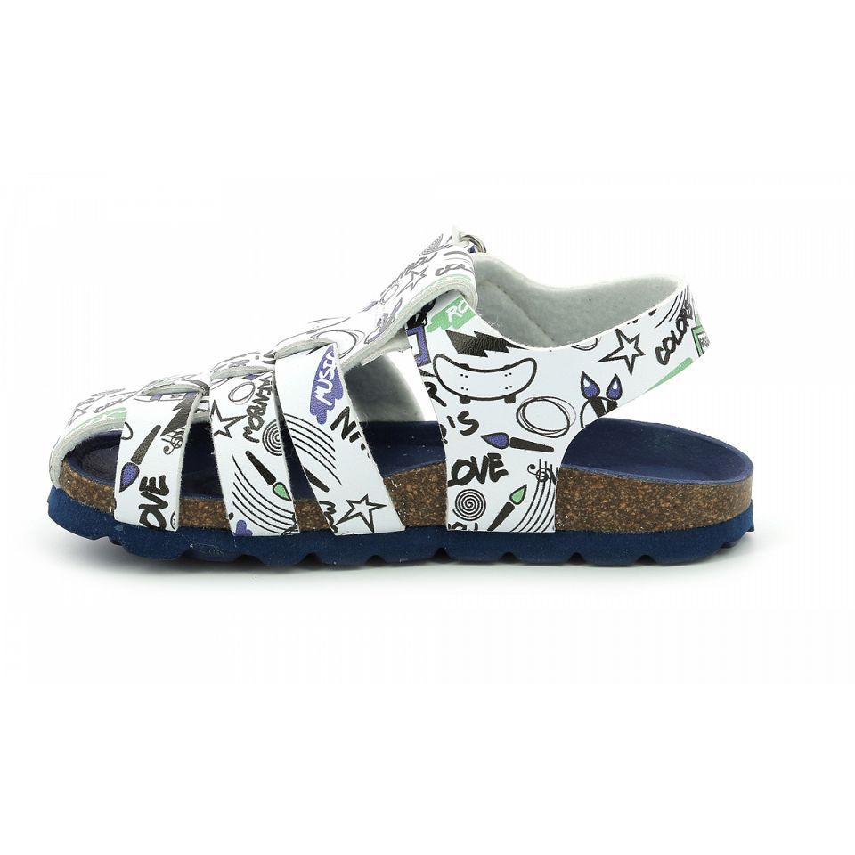 Kickers Summertan street Sandaler Pojke Vita | 72014-LFCT