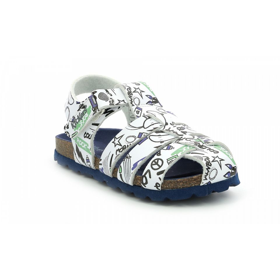 Kickers Summertan street Sandaler Pojke Vita | 72014-LFCT