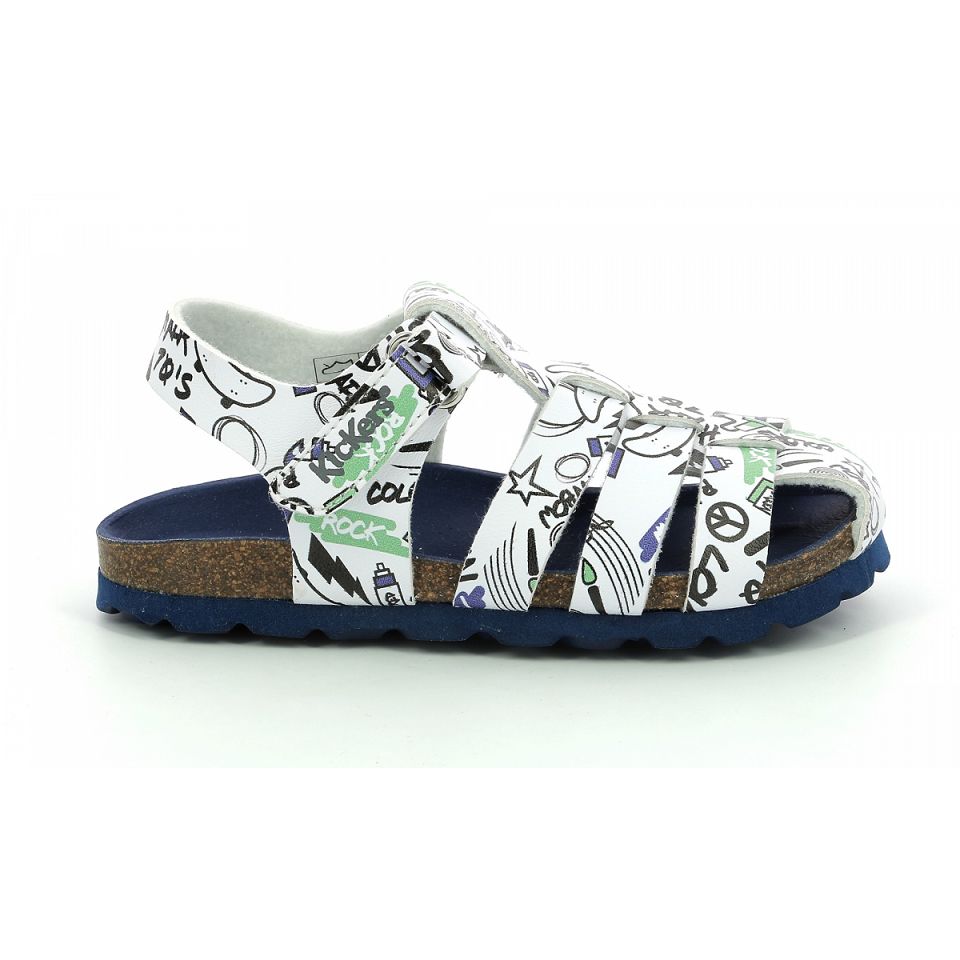 Kickers Summertan street Sandaler Tjej Vita | 52461-FIMO