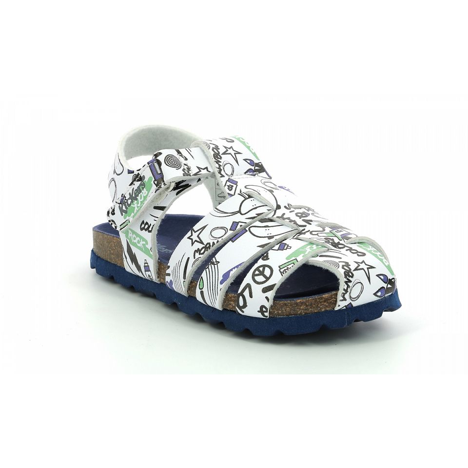 Kickers Summertan street Sandaler Tjej Vita | 52461-FIMO