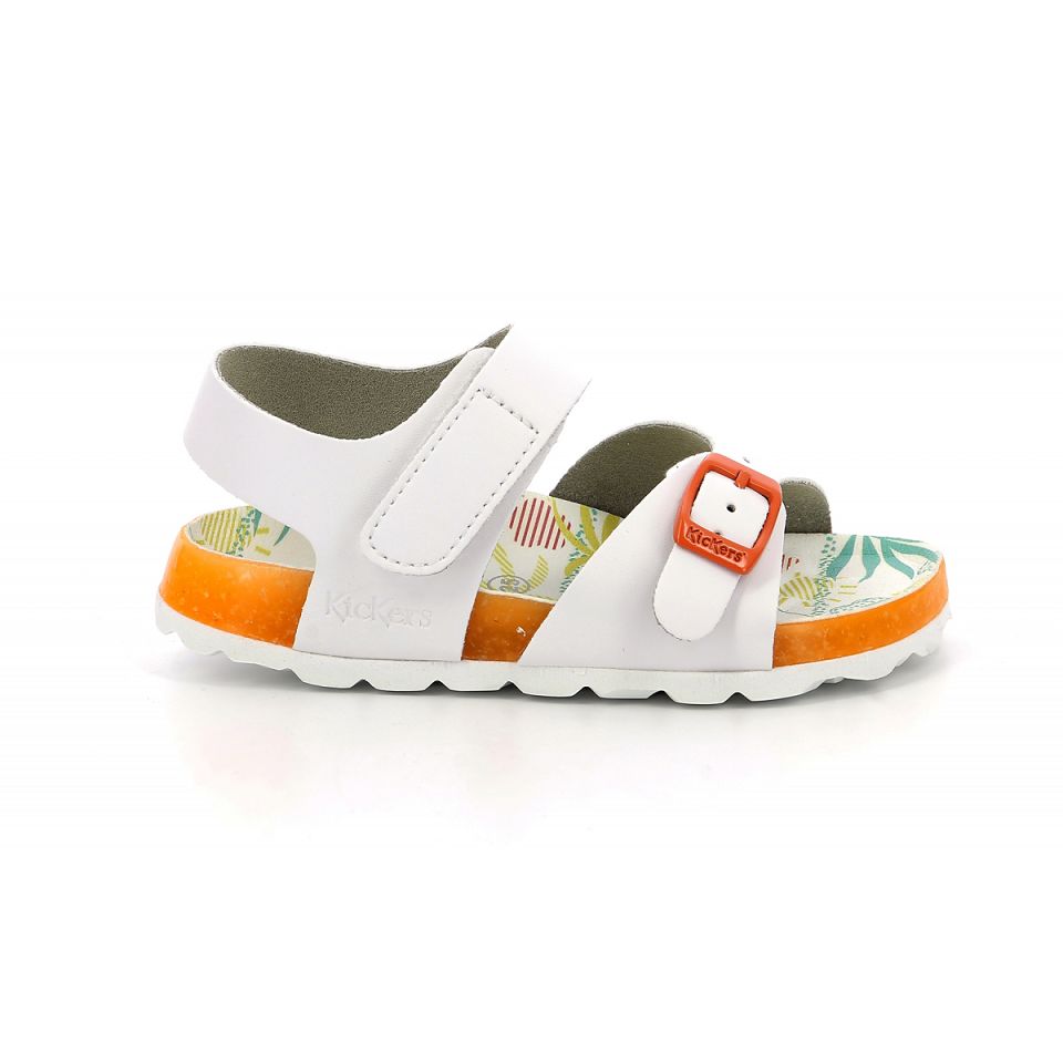 Kickers Sunkro Sandaler Pojke Vita | 12694-FJQD