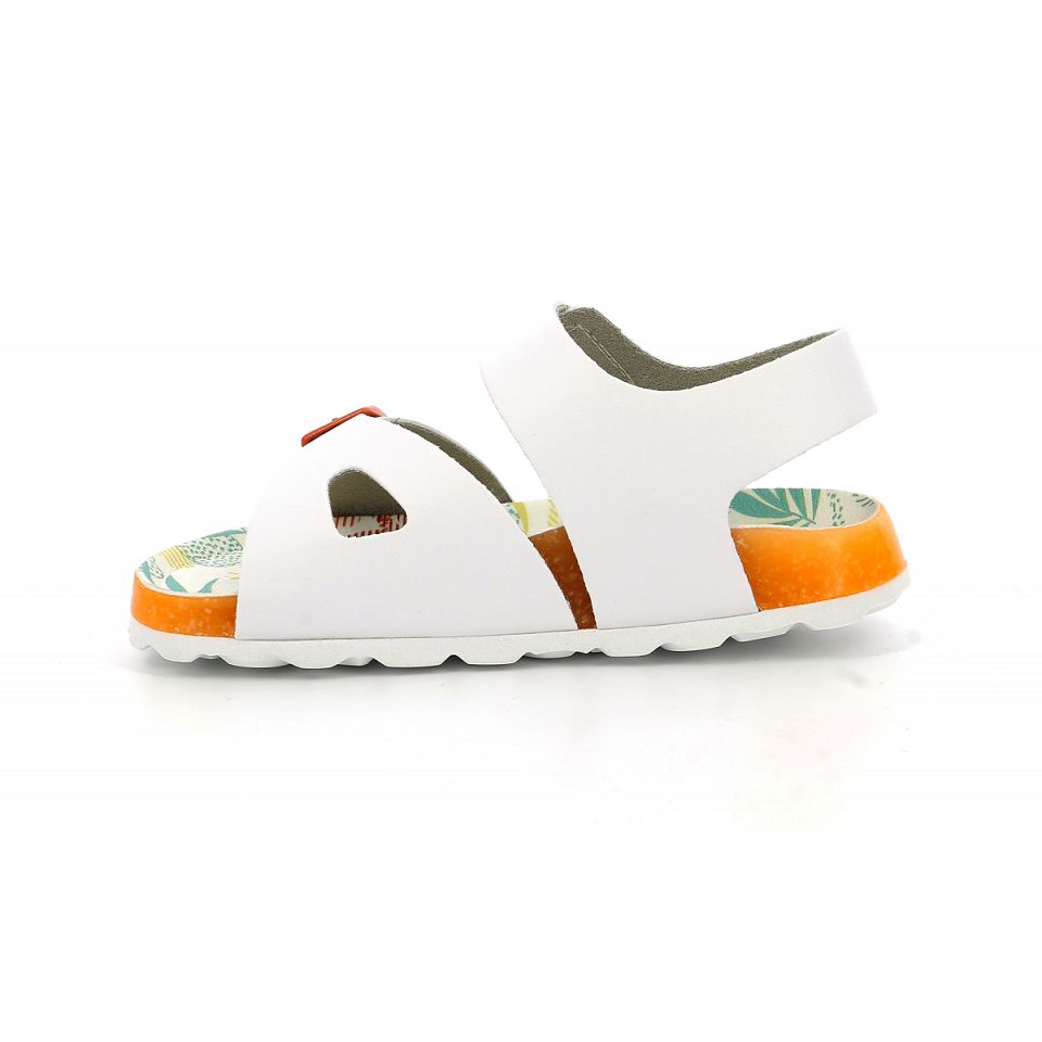 Kickers Sunkro Sandaler Pojke Vita | 12694-FJQD