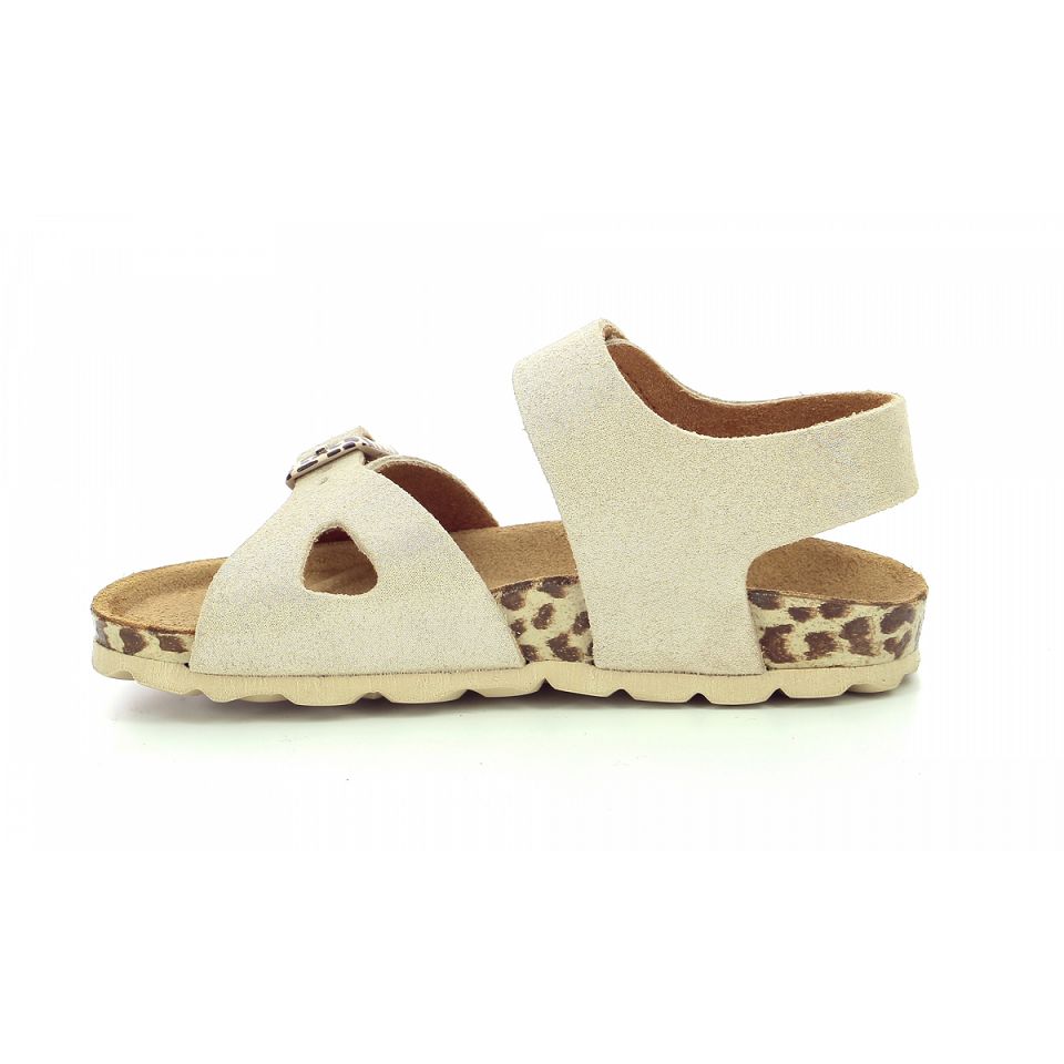 Kickers Sunkro Sandaler Tjej Beige Leopard | 53607-KOTR