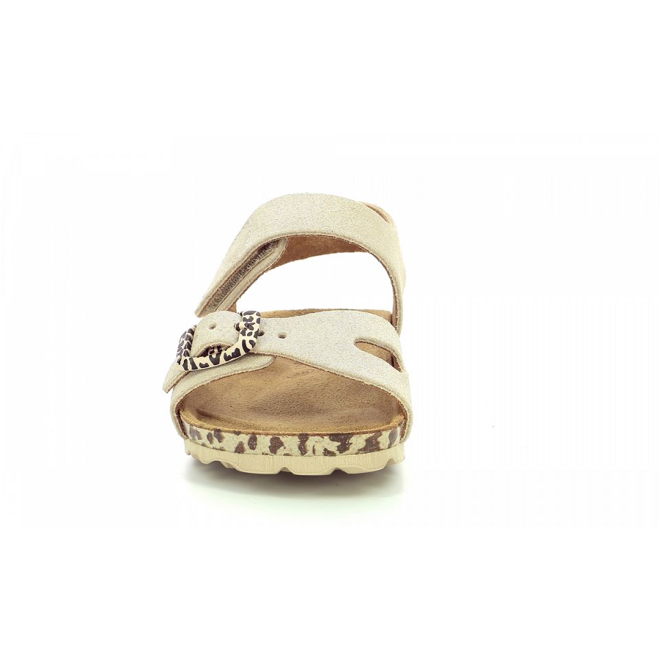 Kickers Sunkro Sandaler Tjej Beige Leopard | 53607-KOTR