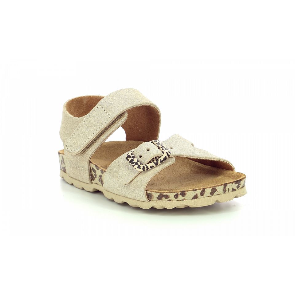 Kickers Sunkro Sandaler Tjej Beige Leopard | 53607-KOTR