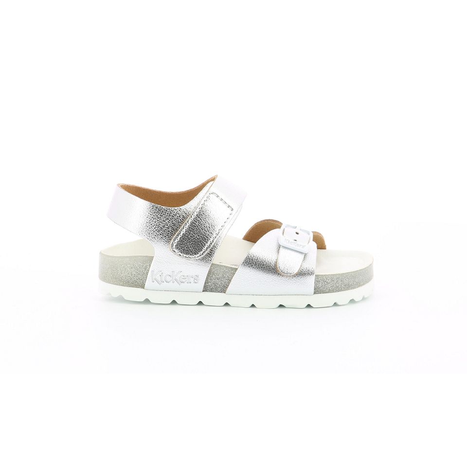 Kickers Sunkro Sandaler Tjej Silver | 58069-XUFB