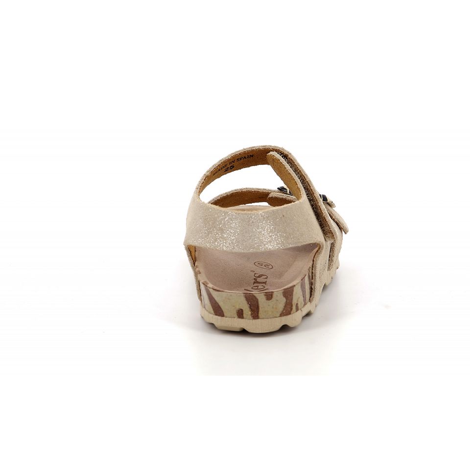 Kickers Sunkro Sandaler Tjej Silver | 90315-NPYS