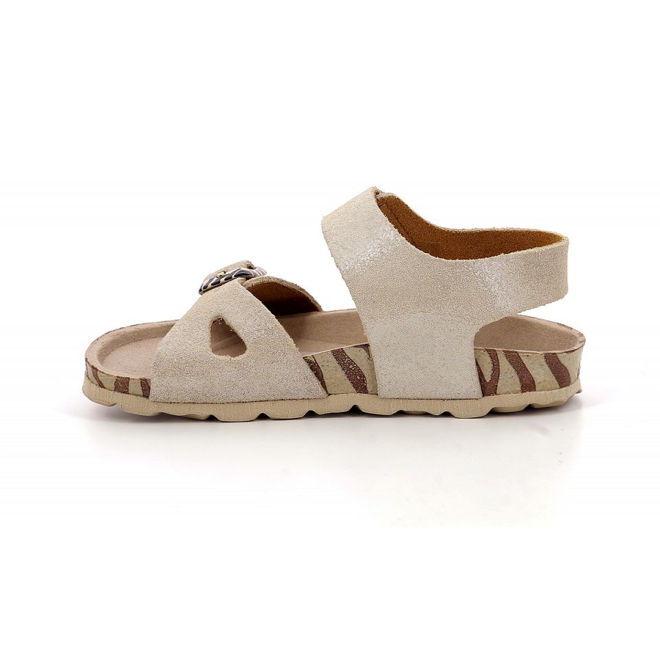 Kickers Sunkro Sandaler Tjej Silver | 90315-NPYS