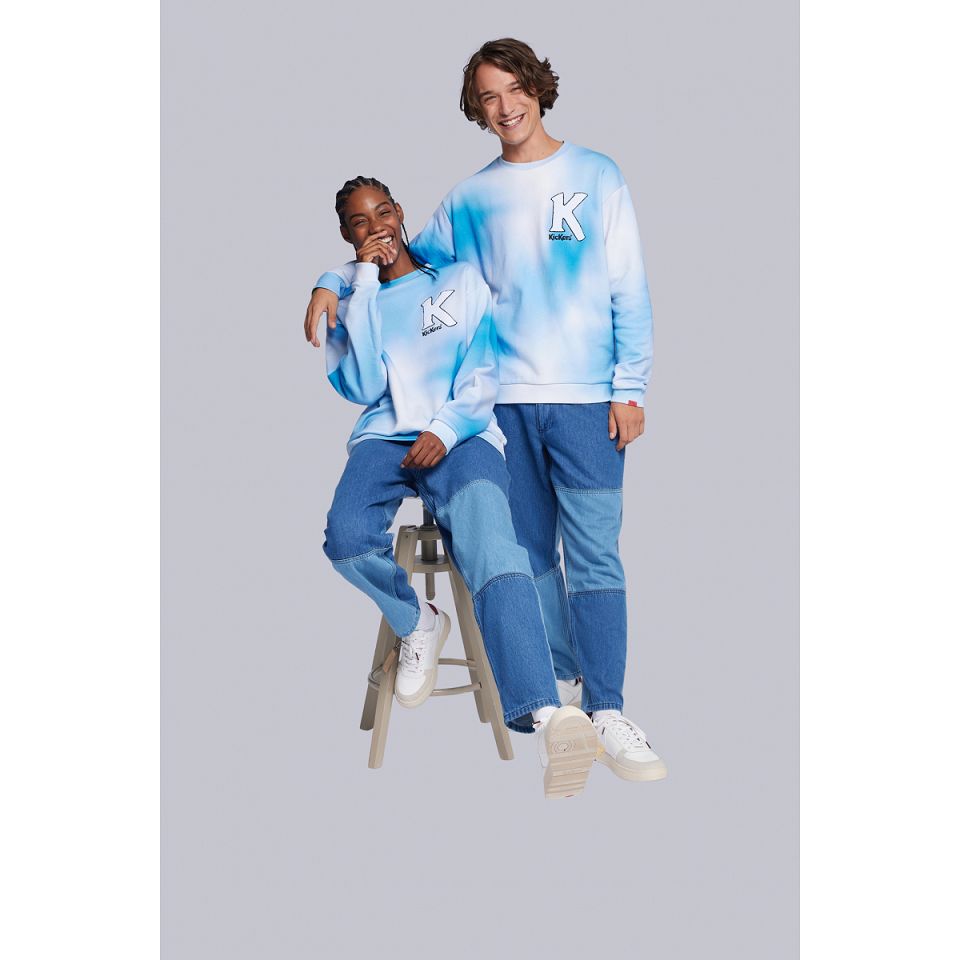 Kickers Sweatshirt Dam Blå | 52806-ECDU