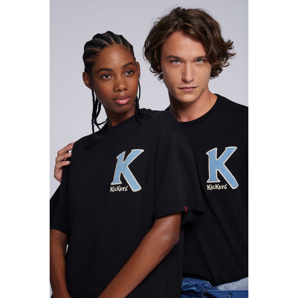 Kickers T Shirts Dam Svarta | 51687-NTVQ