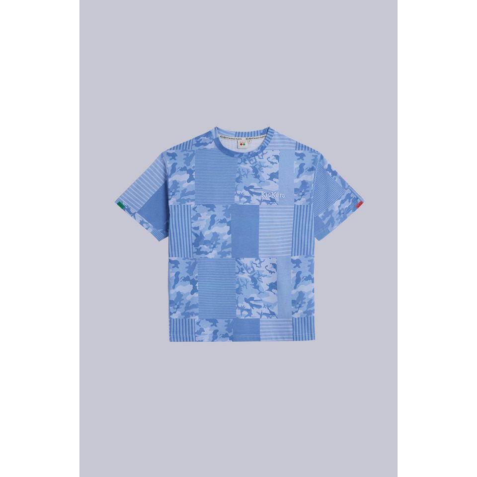 Kickers T Shirts Herr Blå | 07642-ZQEI