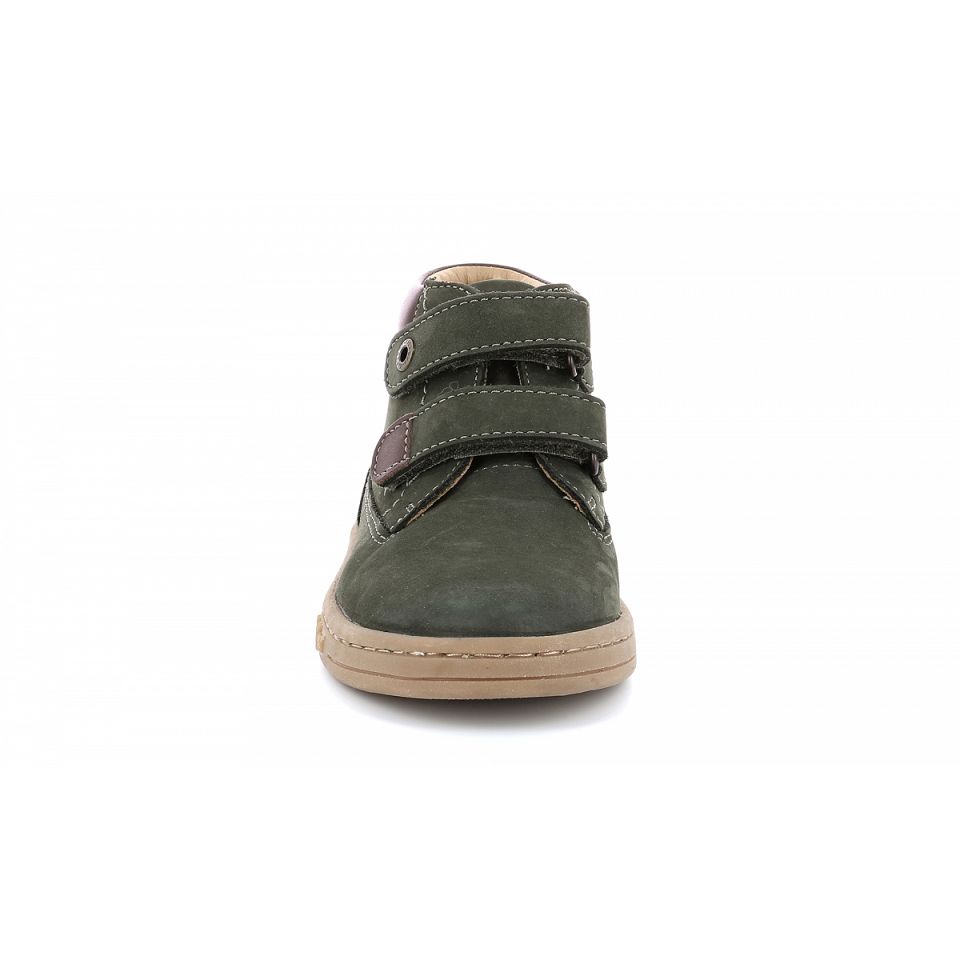 Kickers Tackeasy Stövlar Tjej Khaki | 81697-FWYR