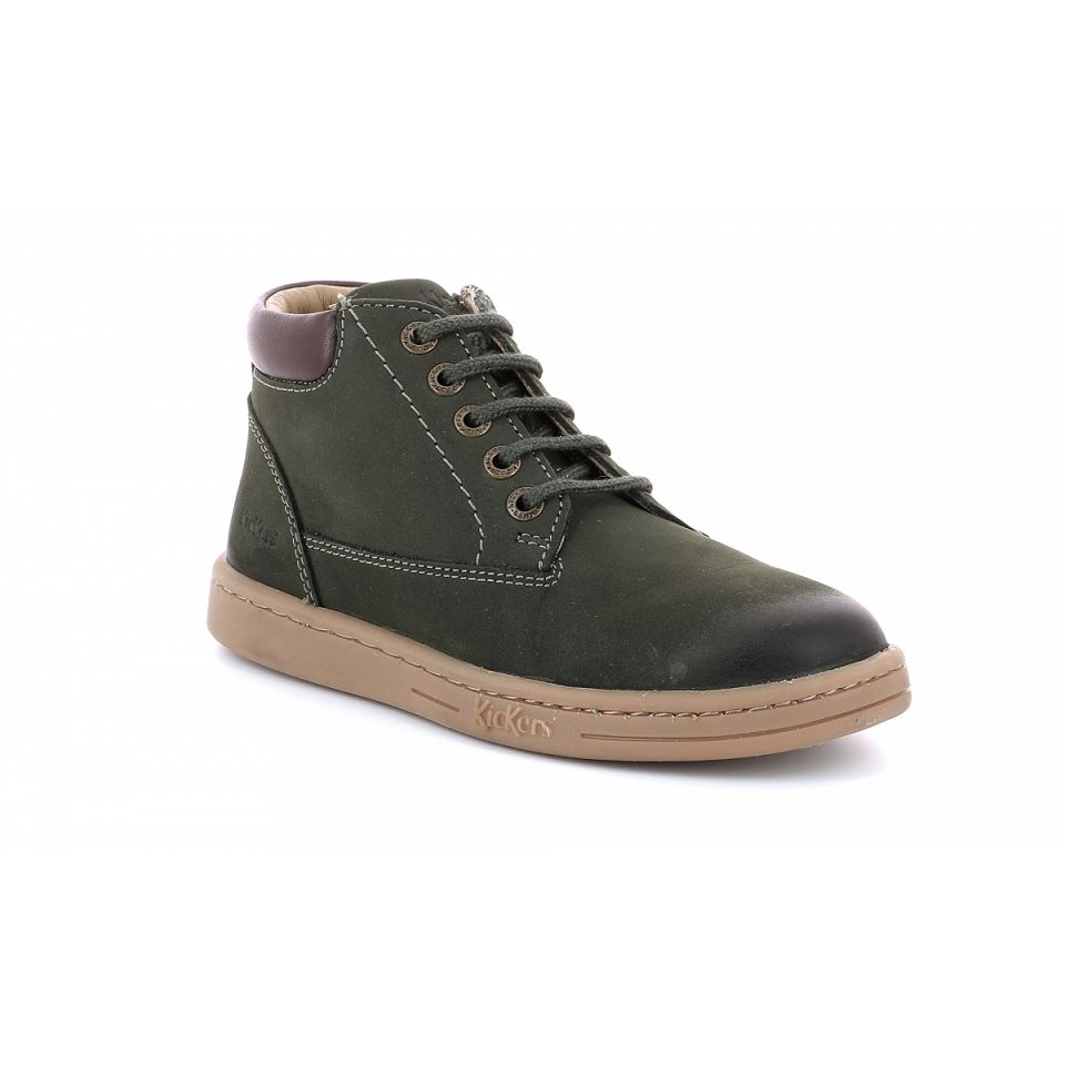 Kickers Tackland Stövlar Tjej Khaki | 04126-NZAF