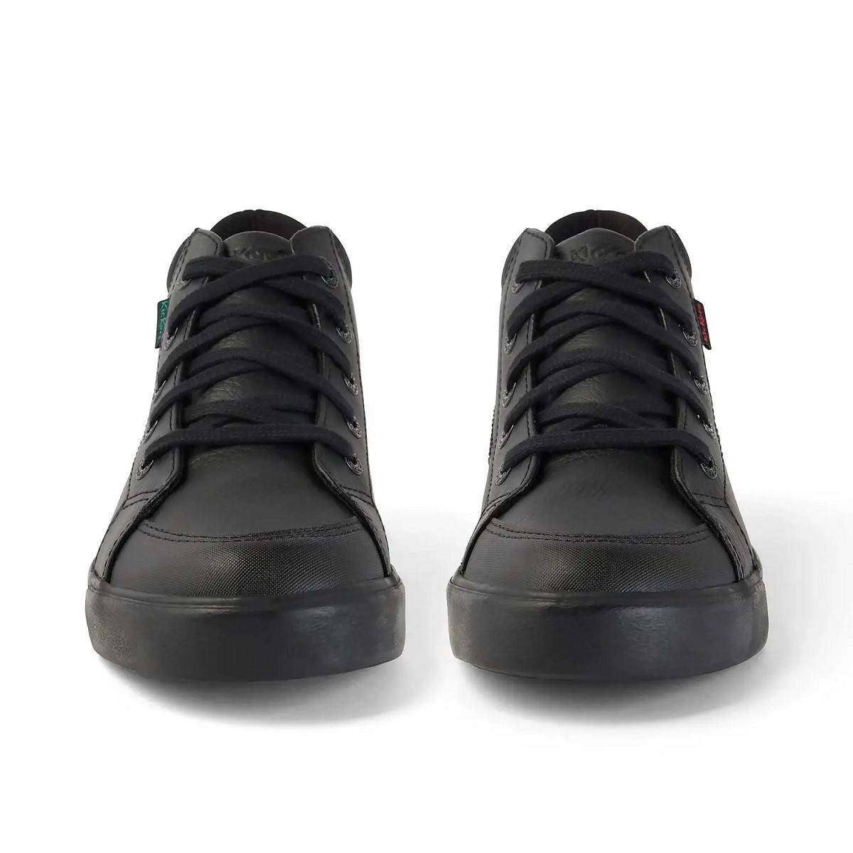 Kickers Tovni Hi Leather Sneakers Herr Svarta | 94165-WICK